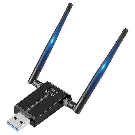 1300 Mbps USB WiFi-adapter med lang rækkevidde til PC, stationær computer, bærbar computer, USB trådløs adapter dual-band 2,4 GHz 5
