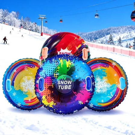 PVC Oppustelig Snekælk – Fortykket Rund Udendørs Kælke- & Vandrørslegetøj