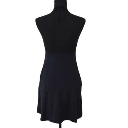Chanel Vintage Pre-owned nylon underdele Sort, Dame Vintage Kjoler