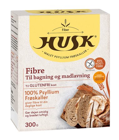 HUSK Psyllium Mavebalance FiberHUSK til bagning 300 g, Helse & Madvarer, Ingredienser, Loppefrøskaller