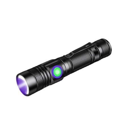UV-taskulamppu musta valo 395nm ladattava Woodin lamppu, Blacklight Ultraviolet Portable Mini Torch LED pidikkeellä