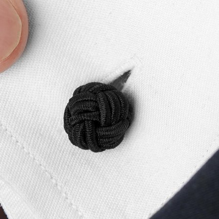 Black Knot Cufflinks for Men
