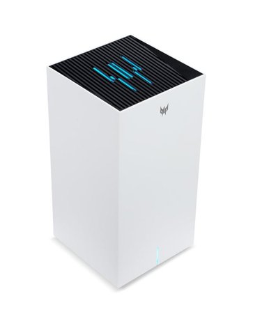 Acer Predator Connect T7 Wi-Fi 7 trådløs ruter Gigabit Ethernet Tre-båndsfrekvens (2,4 GHz / 5 GHz / 6 GHz) Hvit