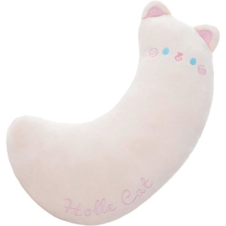 C Nackkudde | Mjuk Plysch Resekudde | Bekvämt Huvudstöd, Vadderad (FMY)