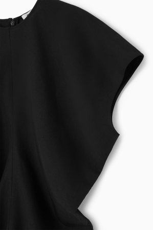 COS Women's Spiral Seam Maxi Dress in Black