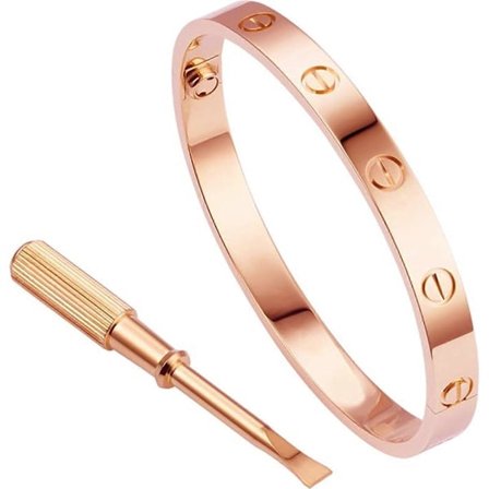 Love Series Armbånd Bangle Skrue Design Hængsel Rustfrit Stål Smykker