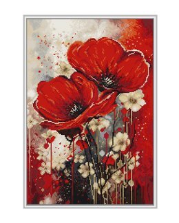 Broderipakke Bilde Dans av Valmuer - Luca-S