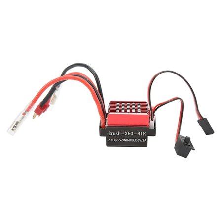60A Børstet ESC 6V 2A Hastighedsregulator T-stik til Traxxas HSP Redcat 1 10 RC Biler