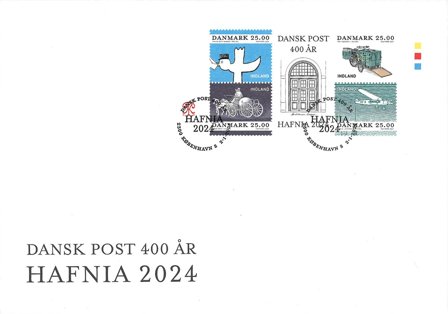 Danmark - HAFNIA 24 - Førstedagskuvert med miniark