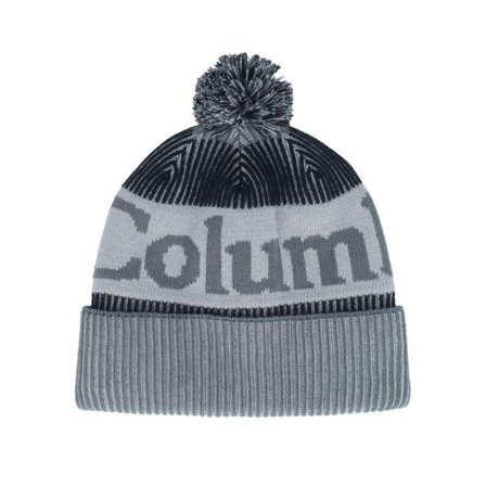 Columbia - Grå pom Beanie - Polar Powder Iii City Grey Black Pom @ Hatstore