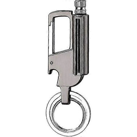 Metall Permanent Tändsticka Vattentät Flint Metall Tändstickor Eldstartare Kapsylöppnare Bilnyckelring Tändare Utomhus Kerosin Påfyllningsbar 