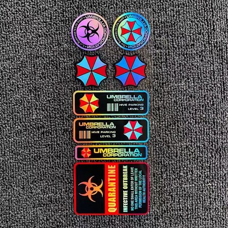 Reflekterende motorcykel hele sæt mærkater tank klistermærker til Kawasaki Ninja Yamaha Tmax Honda Suzuki Størrelse: 8cmx22cm - Mærkater & 