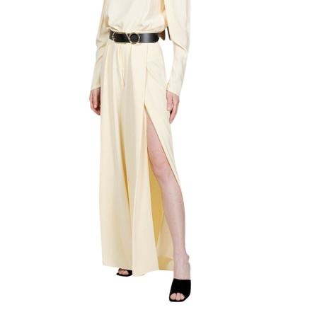Erika Cavallini, Full-Cut Trousers Beige, Dames, Maat:M