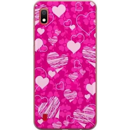 Kompatibelt Mobilskal till Samsung Samsung Galaxy A10 PopHjärtMönster
