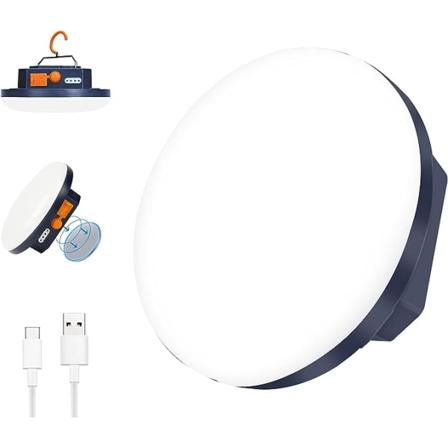Kannettava Leirintävalo (Keltainen USB-Lataus), 4800mAh Teho