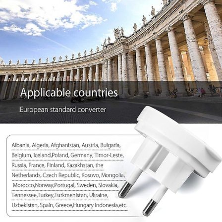 Universal Reiseadapter Strømkontakt for bruk over hele verden