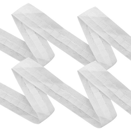 IC Polyester Gardinbånd, 30 m x 2,5 cm Universal Bånd for Folder, Gardinbånd Universal Bånd, Plissert Bånd for Folder, Gardinbånd Rufflebånd Gardiner,