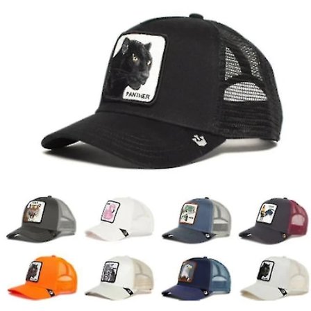 Panther Mesh Cap Animal Farm Trucker Baseball Cap Isä Hat Snapback Wolf Tiger Outdoor Beast Paradise Toucan Caps