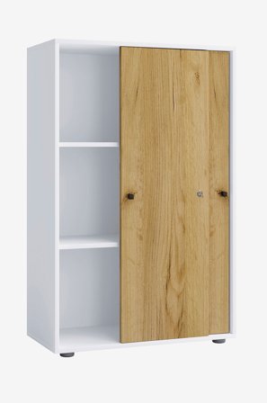 VCM - Kontorskab Lona Xl med skydedøre - Flerfarvet - Hylder & opbevaring - Fra Homeroom