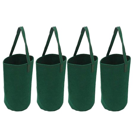 4 stk. Omvendt Tomat Krydderurt Jordbær Plantekasse Hængende Inverteret Tomat Jordbær Dyrkningsposer Grøn