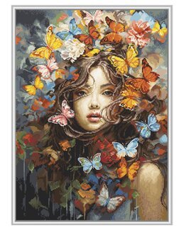 Broderikit Billede Magiske Sommerfugle - Luca-S