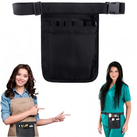 stykke - Dame-taljetaske - værktøjsorganisator - universal taljetaske - sort - 25*18 cm