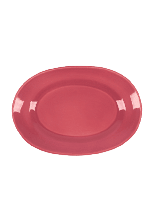 Pick A Poppy Classic Servingsfat - 38 Cm Glas & porslin Rosa