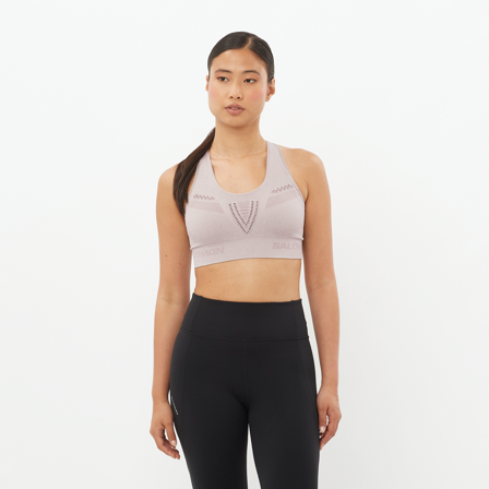 Salomon - Women's Bra Elevate Move'on Bra W - Etherea / Heather