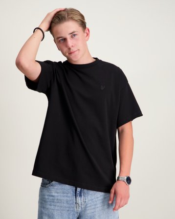 Lyle & Scott Heavy Weight Relaxed T-shirt Svart T-shirts Kille - Kids Brand Store