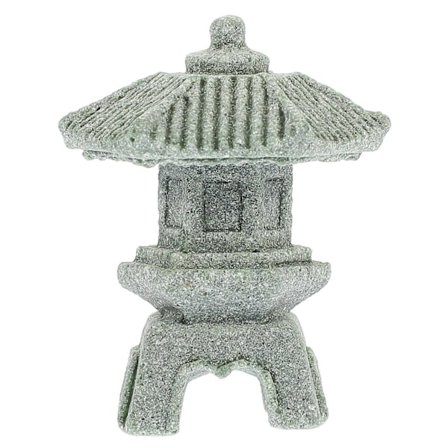 Mini Pagode Statue Akvarium Vintage Steinlykt Bonsai Mikro Landskapsdekorasjon