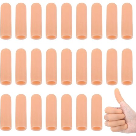 30 Fingerbeskyttere - Gel Fingerbeskyttere - Fingerspidsbeskyttere - Fingerærmer