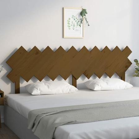 Vidaxl Sänggavel Honungsbrun 196x3x80,5 Cm Massiv Furu Brun