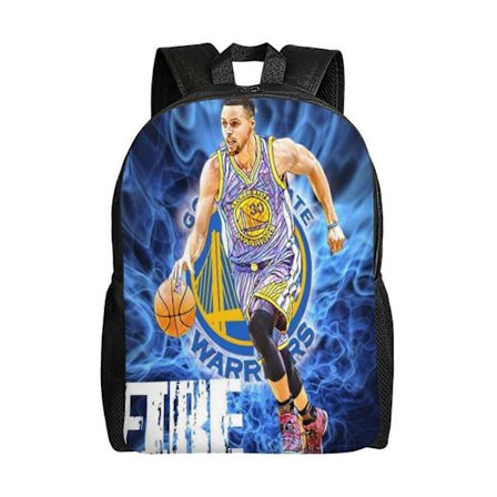 d99 Stephen Curry Rygsæk til Skole og Arbejde, Stilfuld Rygsæk med Anti-Stænk Oxfordstof, Stor Kapacitet Taske til Laptop b99