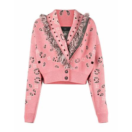 Alanui Cardi-Bomber Pink, Dame Cardigans