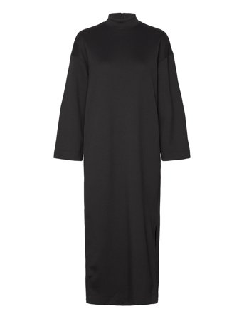 Slfjane Ls Ankle Dress Black Selected