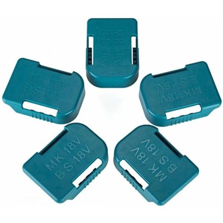 Sæt med 5 batteriholdere til Makita 18 V batteri, også til Bosch 18 V batteriholder, kompatibel med BL1830 BL1840 BL180 BL1860 BAT622 batterier
