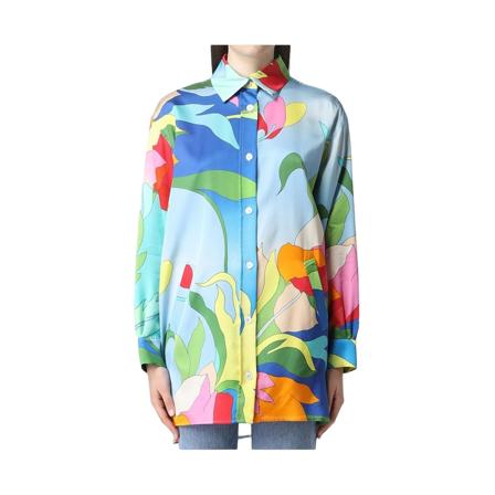 Semicouture Shirt , Blauw , Dames , Maat: M