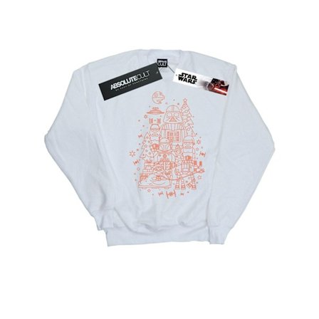 Star Wars Mens Empire Jultröja 5XL Vit