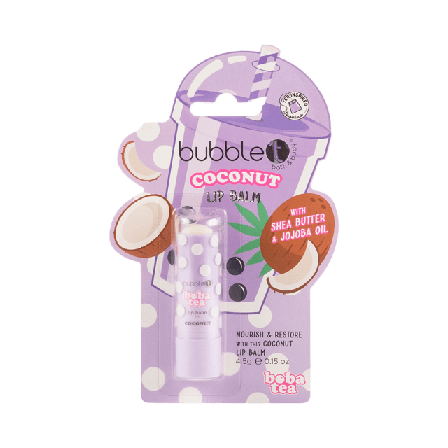 BubbleT Boba Tea Coconut Lip Balm Läppvård Dam Lila 4,5 G