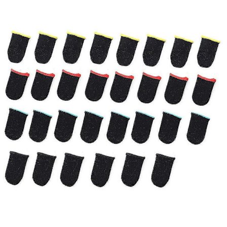 30 stk. Fingerbeskyttelse kompatibel med Gaming Tommelbeskyttelse Mobil Gaming Svettetett Pustende Spill Cont