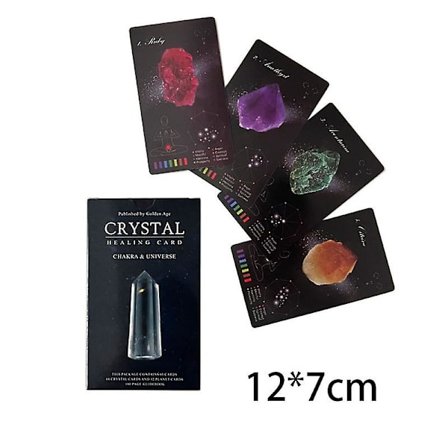 12x7cm Planet Crystal Energy Oracle Cards Game