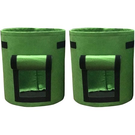 2 stk. filt plante dyrke 7 gallon ikke-vævet stof have kartoffel potte drivhus grøntsag dyrke