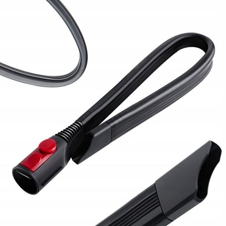 Lang Svart Fleksibel Fugemunnstykke 58,5Cm – Enkel Manøvrering | Store Apninger | Reservedel for Dyson V10 V11 V15