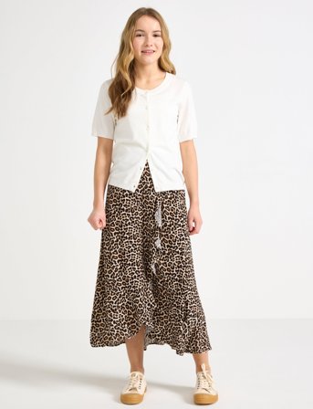 Lindex Skirt Midi With Wrap - Brown - 170