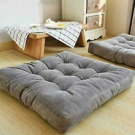 Mjuk Tjock Soffstol Manchesterkuddar Sits Fyrkantig Golv Trädgård