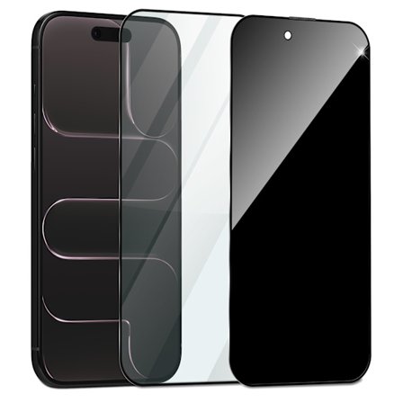 2-Pack iPhone 17 Air Skærmbeskyttelse (1 Privacy + 1 Klar) - Hærdet Glas 9H - Super kvalitet 3D