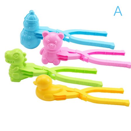 Snøballmaskin tegneseriefigur, snøballform i plast som kan fylles med sand