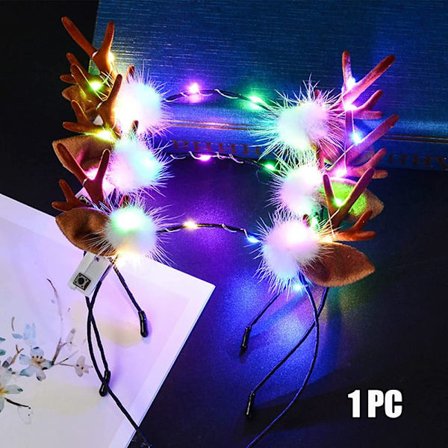 Julepannebånd LED-hårbånd 04