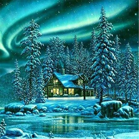 5d Diamond Painting, Gör-det-själv-dekoration, Julklapp, 40*50cm
