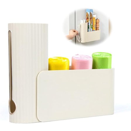 Søppelpose Oppbevaringsboks Sammenleggbar Selvklebende Oppbevaringsbokser Plassbesparende Holder Skap Organizer Veggmontert Søppelpose Organizer Ingen